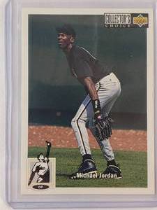 lot 137 image: Michael Jordan 1994 MLB Rookie Upper Deck No. 23