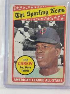 lot 152 image: Rod Carew 1969 The Spporting News Topps No. 419