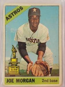 lot 158 image: Joe Morgan 1966 Topps No. 195