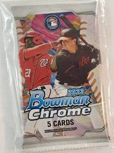 lot 168 image: 2 Packs of 2023 Bowman Chrome