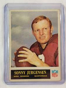 lot 196 image: Sonny Jurgensen 1965 Topps No. 188