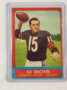 lot 210 image: Ed Brown 1963 Topps No. 122