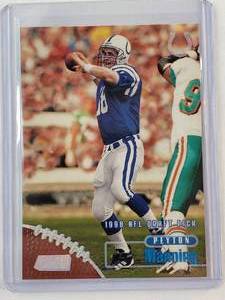 lot 211 image: Peyton Manning Rookie 1998 Topps NO. 195