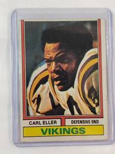lot 215 image: Carl Eller 1974 Topps No. 5