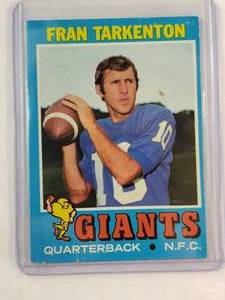 lot 218 image: Fran Tarkenton 1971 Topps No. 120