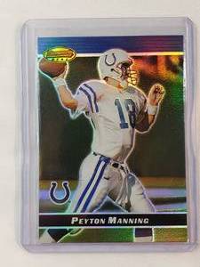 lot 222 image: Peyton Manning 2000 Topps Bowmans Best Refractor No. 17