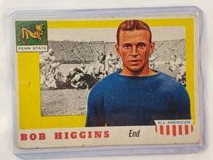 lot 223 image: Bob Higgins All American 1955 Topps No. 33