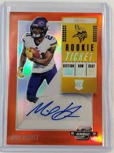lot 227 image: Mike Hughes Rookie Ticket 2018 Panini Contenders Optic No. 153, Numbered 849