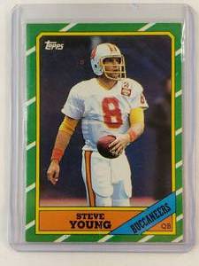 lot 229 image: Steve Young 1986 Rookie Topps No. 374