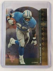 lot 230 image: Barry Sanders 1994 Upper Deck Die Cut SP No. 158