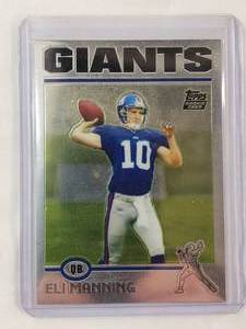 lot 231 image: Eli Manning 2010 Rookie Topps No. 350