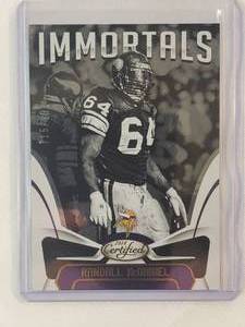lot 242 image: Randall McDaniel 2018 Panini Certified No. 123, Numbered 715999