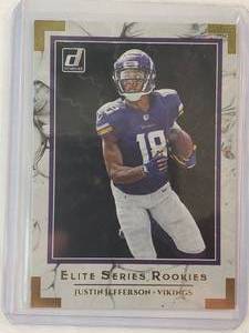 lot 255 image: Justin Jefferson Panini Elite Series Rookies No. ESR-JUJ