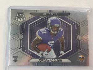 lot 257 image: Jordan Addison Rookie 2023 Panini NFL Debut No. ND-14