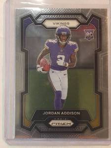 lot 267 image: Jordan Addison Rookie Panini Prizm No. 368