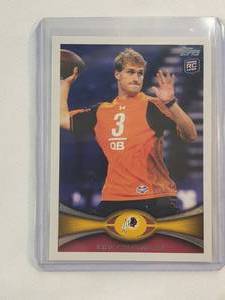 lot 271 image: Kirk Cousins Rookie 2012 Topps No. 326