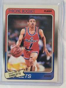 lot 278 image: Tyrone Bogues 1988 Rookie Fleer No. 13 of 132