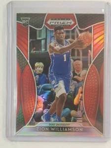 lot 290 image: Zion Williamson Rookie Panini Prizm Draft Picks No. 64