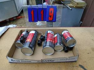 lot 119 image: Flat of pressure washer pump lube. As shown.