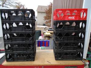 lot 136 image: Qty of 10 Coca Cola storage trays. Size 11 x 7. As shown.