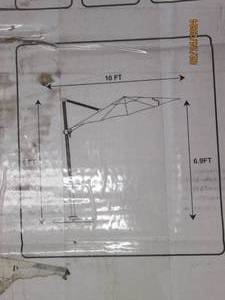 9 foot x 10 foot umbrella...