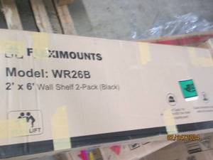 2 foot x 6 foot wall shelf 2 pack...
