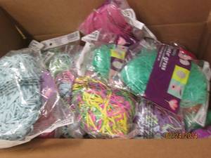 box of easter grass and eggs...