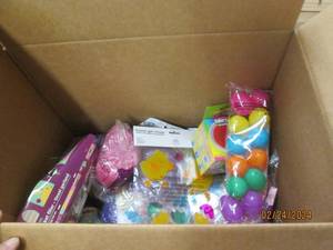 box of easter items all new...