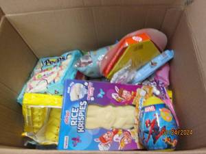 box of easter candy some in date some in date some out of date