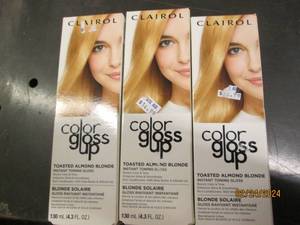 3 clairol color gloss up toasted almond blonde