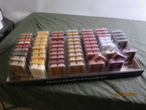 tray of better homes and garden wax cubes various scents