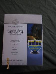 4 foot hanukkah inflatable menorah...