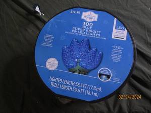 100 blue super bright led lights...