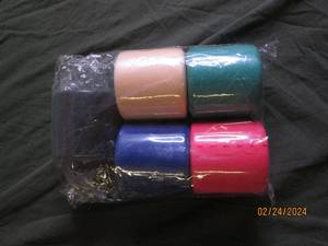 5 rolls of foam support pre-wrap...