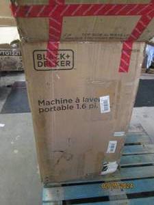 black and decker portable wash machine open box