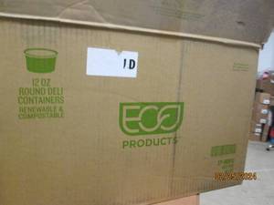 case of 12 inch round deli containers