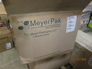 case of 200 kraft take out packaging