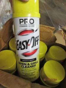 case of 6 cans of pro commercial easy off oven and grill cleaner 1lb 8 oz cans