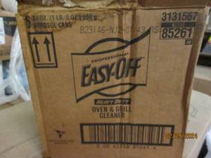 case of 6 cans of pro commercial easy off oven and grill cleaner 1lb 8 oz cans