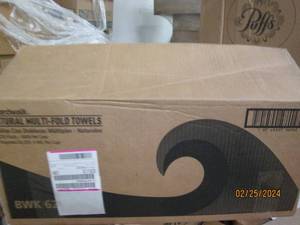 case of boardwalk natural multi fold paper towels 4000 in case missing 1 package