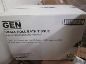 case of gen small roll bath tissue 2-ply 96 rolls