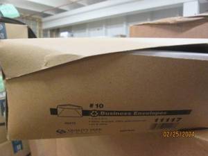 case of#10 envelopes 500 in box