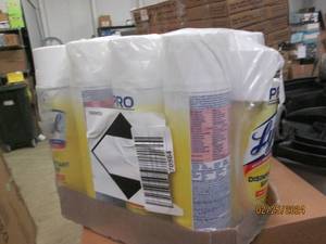 12 cans of lysol disifectiant spray 19oz cans