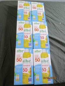 6 boxes of 2 alba hawaiian coconut sunscreen