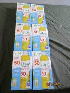 6 boxes of 2 alba hawaiian coconut sunscreen