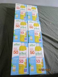 6 boxes of 2 alba hawaiian coconut sunscreen