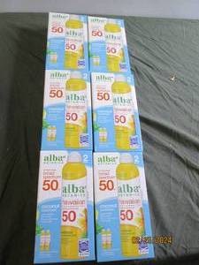 6 boxes of 2 alba hawaiian coconut sunscreen