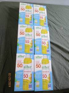 6 boxes of 2 alba hawaiian coconut sunscreen