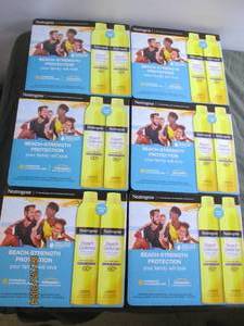 6 boxes of 2 neutrogena beach strength protection sunscreen
