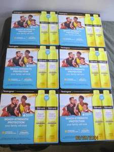 6 boxes of 2 neutrogena beach strength protection sunscreen